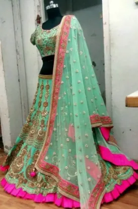 Picture of bollywood pakistani festival sari lehenga designer wom,