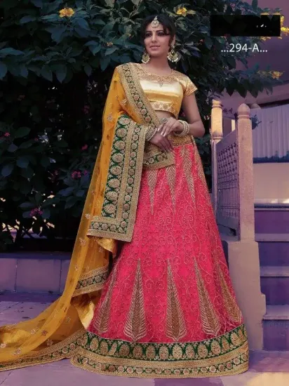 Picture of bollywood party wear lehenga choli, pakistani wedding &