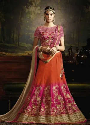 Picture of bollywood partywear designer choli lehenga indian weddi