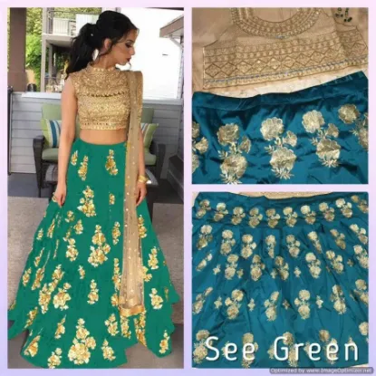 Picture of bollywood peach lehenga,lehenga choli online shopping ,