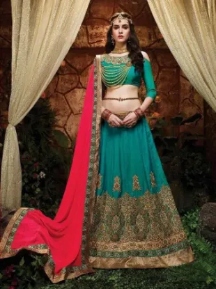 Picture of bollywood pink lehenga choli,lehenga choli for girlsch,