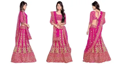 Picture of bollywood saree lehenga  wedding dress women desig,g290