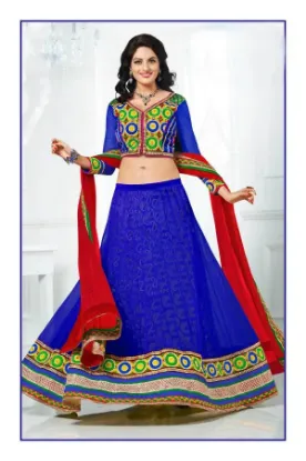 Picture of bollywood velvet lehenga,how to cut a lehenga cholichan