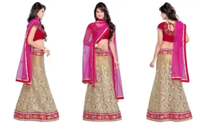 Picture of bollywood women dress lehenga pakistani designer sari ,