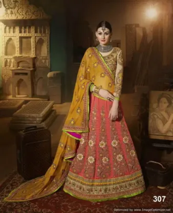 Picture of bollywood women dress lehenga pakistani designer sari i