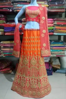 Picture of bridal designer party wear bollywood lehenga choli trad