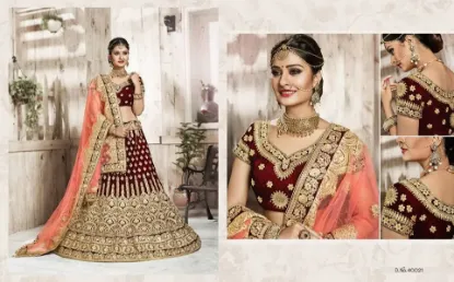 Picture of bridal lehenga 3000,draping a lehenga sareechaniya cho,