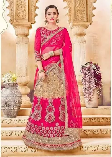 Picture of bridal lehenga chhabra 555,lehenga saree banane ka tar,