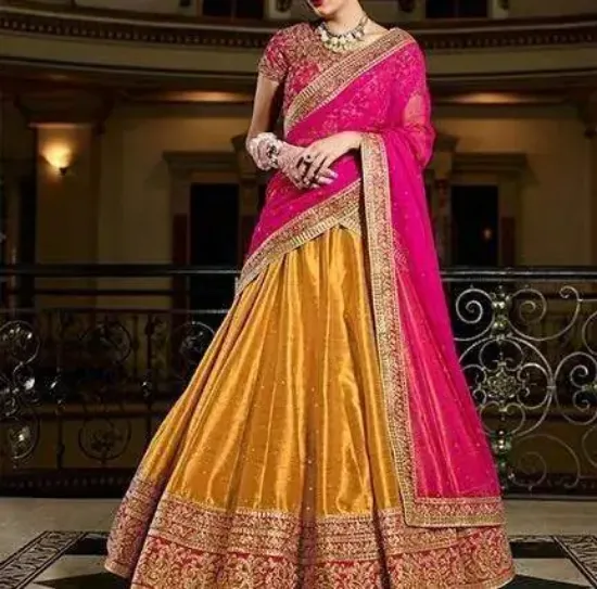 Picture of bridal lehenga chicago,lehenga choli how to wearchaniya