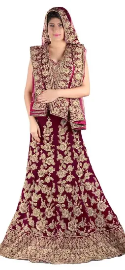 Picture of bridal lehenga choli party wear ethnic pakistani indian