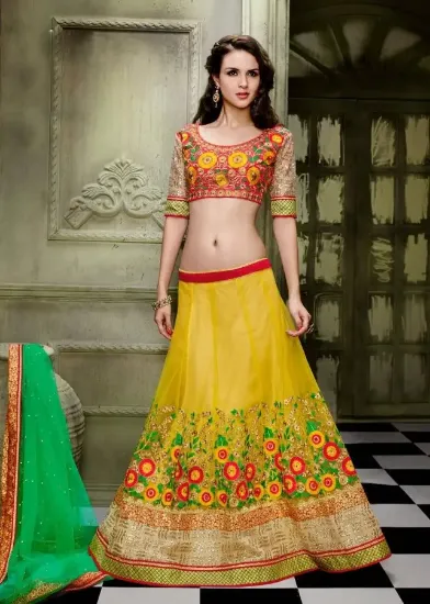 Picture of bridal lehenga choli wedding party wear designer lehen,