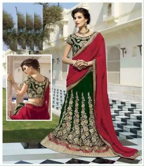 Picture of bridal lehenga choli wedding party wear designer leheng