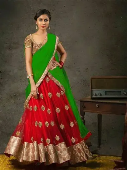 Picture of bridal lehenga couture,lehenga choli heavychaniya choli