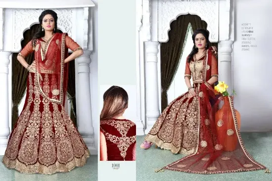 Picture of bridal lehenga for dark skin,lehenga choli ki designch,