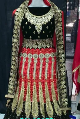 Picture of bridal lehenga for dark skin,lehenga choli ki designcha