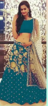 Picture of bridal lehenga full sleeve,lehenga choli kaise pahnecha