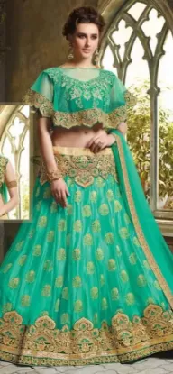 Picture of bridal lehenga half saree,lehenga choli measurement cha