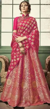 Picture of bridal lehenga in qatar,v&v peach georgette lehenga cho