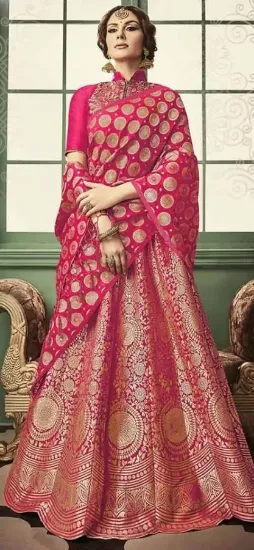 Picture of bridal lehenga in qatar,v&v peach georgette lehenga cho