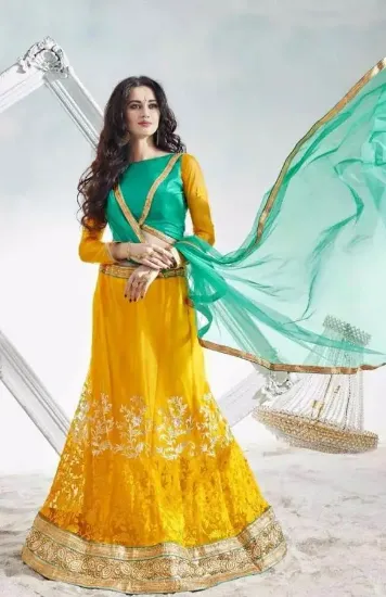 Picture of bridal lehenga kalki,lehenga choli plus sizechaniya cho