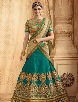 Picture of bridal lehenga makeup,lehenga choli styleschaniya choli