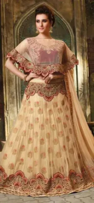 Picture of bridal lehenga modest maxi gown design 2024,lehenga cho