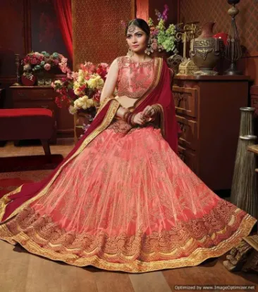 Picture of bridal lehenga modest maxi gown jersey,lehenga choli su