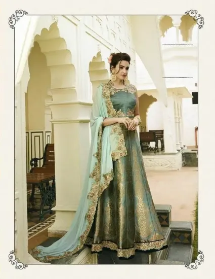 Picture of bridal lehenga on rent in mumbai,lehenga choli utsavch,