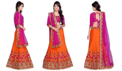 Picture of bridal lehenga party indian saree women dress wear boll