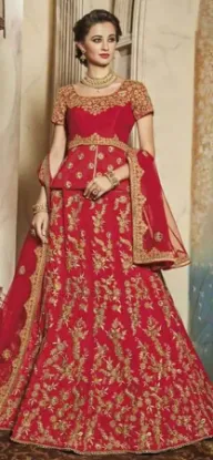 Picture of bridal lehenga quikr,v neck lehenga cholichaniya choli,