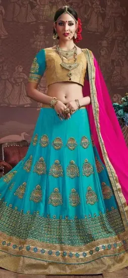 Picture of bridal lehenga range 10000,lehenga choli with beach dre