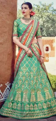 Picture of bridal lehenga under 3000,ways to wear a lehenga saree,