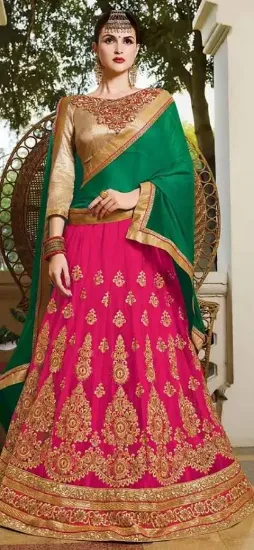 Picture of bridal lehenga whole suppliers,4 piece lehenga cho,g583