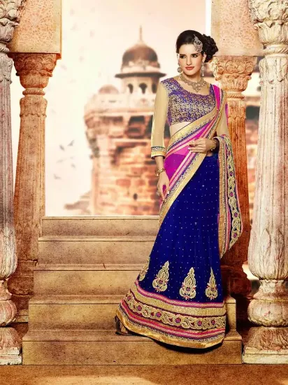 Picture of bridal lehenga zipker,7 colors lifestyle lehenga cholic