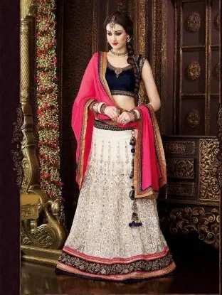 Picture of bridal wedding designer lehenga choli embroidered red s