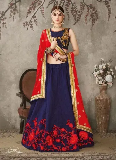 Picture of bridal wedding lehenga choli indian designer fancy ethn