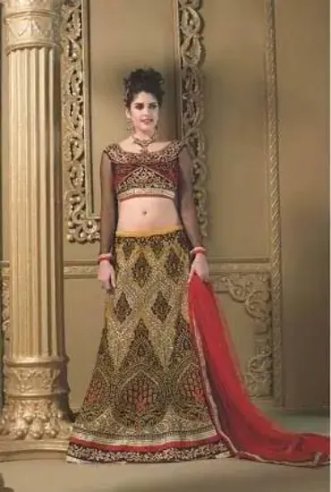 Picture of bridalwedding indian bollywood heavy embroidery lenghal