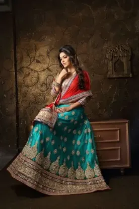 Picture of bridalwedding indian pakistani bollywood heavy lehenga,