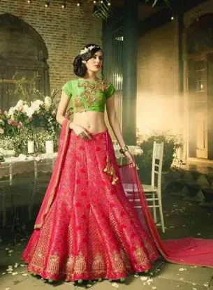 Picture of chaniya choli bay area,lehenga saree for dulhanchaniya,