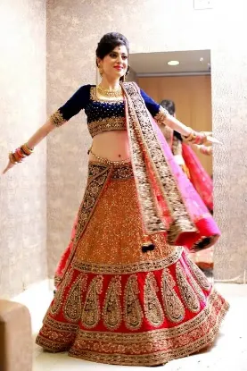 Picture of chaniya choli cutting video,3 piece lehenga sareechaniy