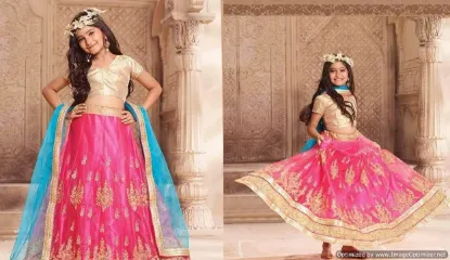 Picture of chaniya choli dress up,label m lehenga collectionschani