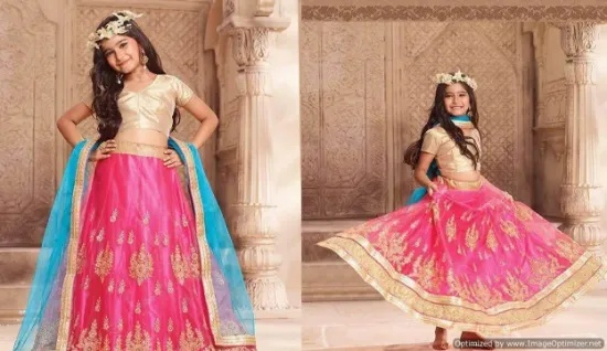 Picture of chaniya choli dress up,label m lehenga collectionschani