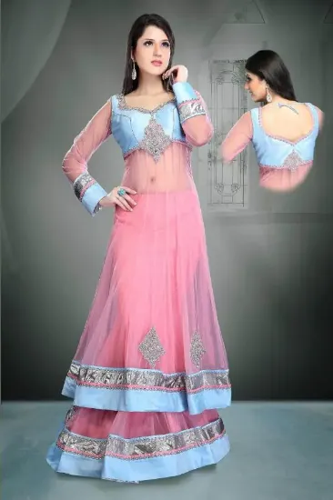 Picture of chaniya choli from old saree,jashn lehenga sareechaniya