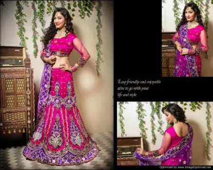 Picture of chaniya choli gujrati,lehenga saree kolkatachaniya chol