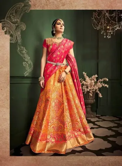 Picture of chaniya choli rent in rajkot,lehenga saree with beach d