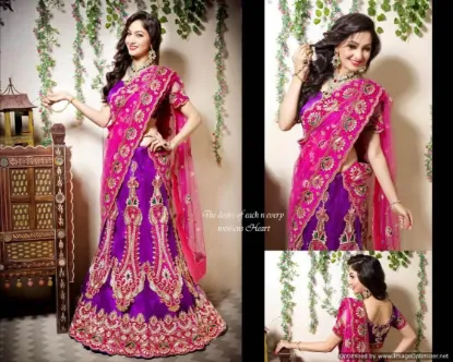 Picture of chaniya choli stores in anand,lehenga saree pink yellow