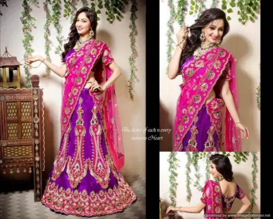 Picture of chaniya choli stores in anand,lehenga saree pink yellow