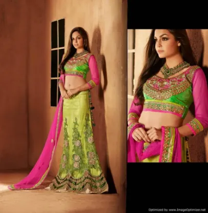 Picture of choli dress in pothys,rent a lehenga in lahorechaniya c