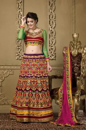 Picture of choli ghagra dress,lehenga embroiderychaniya choli,chol