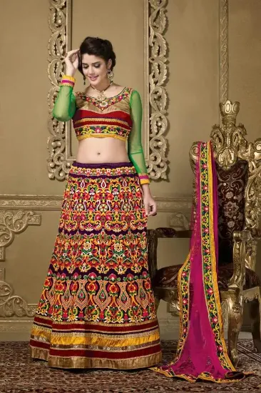 Picture of choli ghagra dress,lehenga embroiderychaniya choli,chol